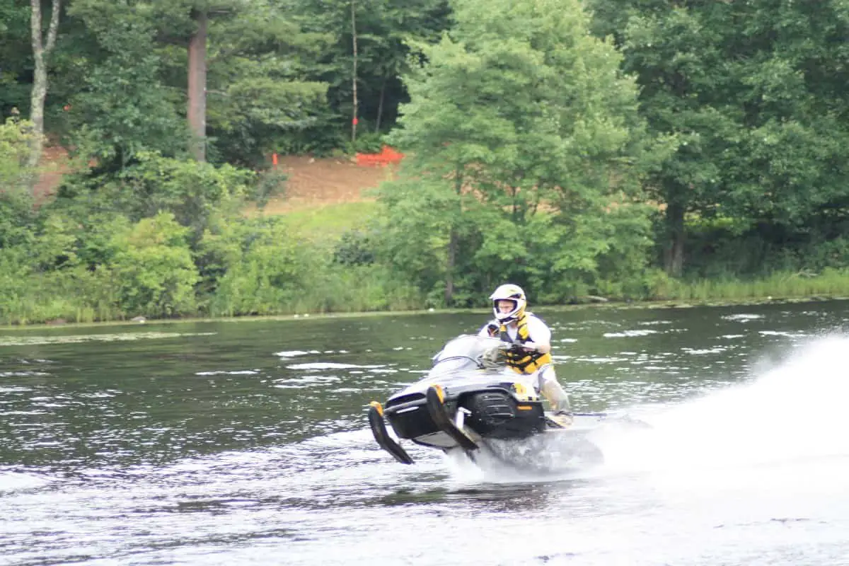 Snowmobile Water Skip